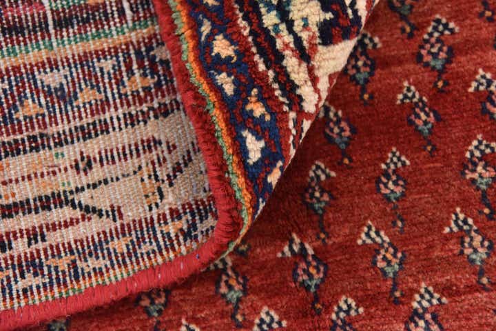 4' 10 x 9' 6 Hand Knotted Botemir Persian Wool Runner Rug