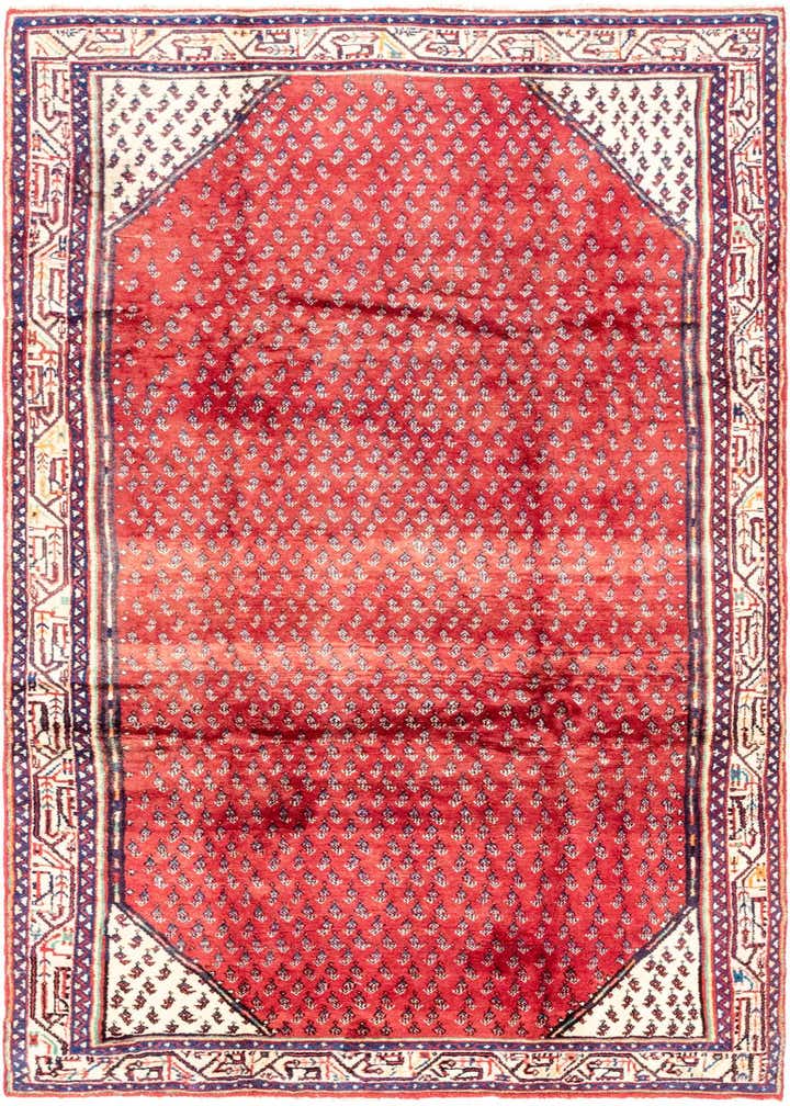 4' 10 x 9' 6 Hand Knotted Botemir Persian Wool Runner Rug