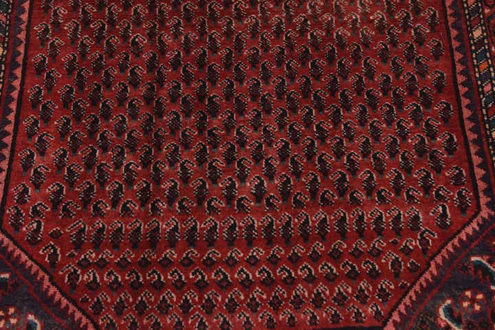 4' 2 x 9' 6 Hand Knotted Botemir Persian Wool Runner Rug