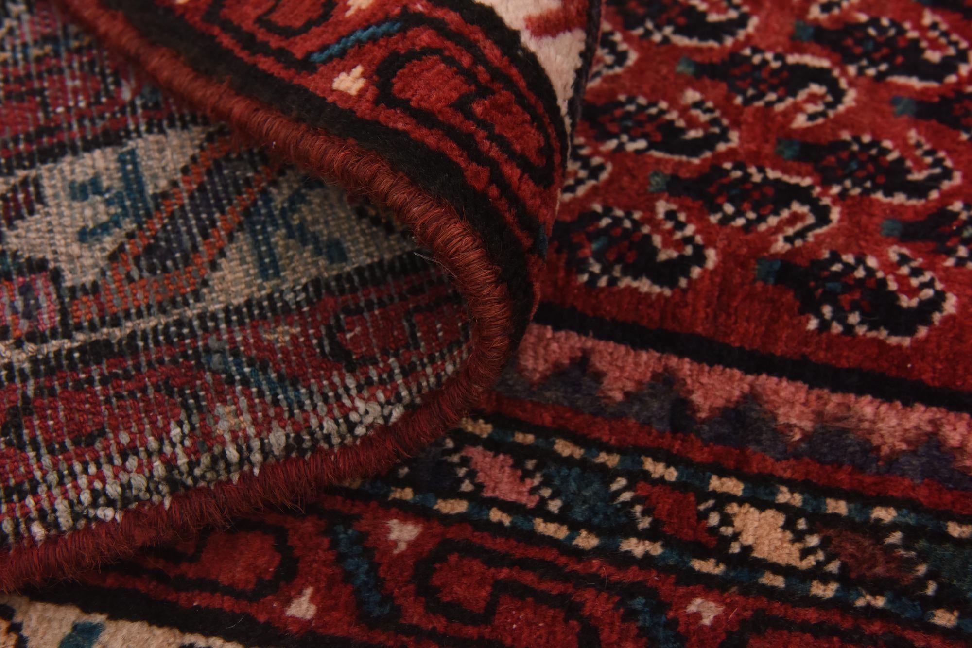 4' 2 x 9' 6 Hand Knotted Botemir Persian Wool Runner Rug