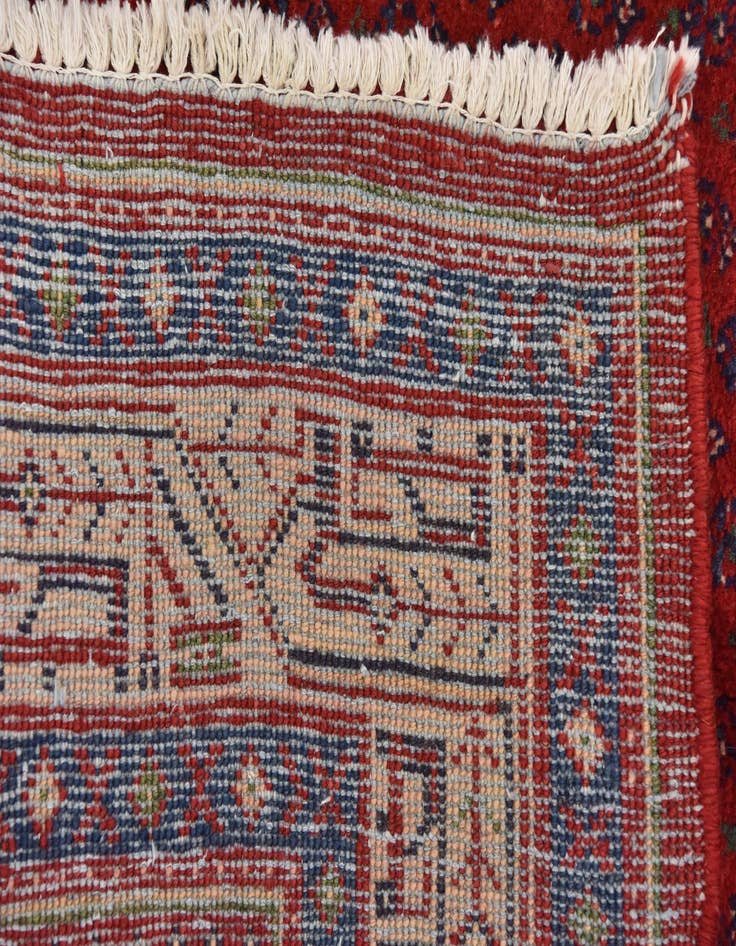 Detail image of 3' 8 x 10' 5  Hand Knotted Botemir Persian Wool Runner Rug