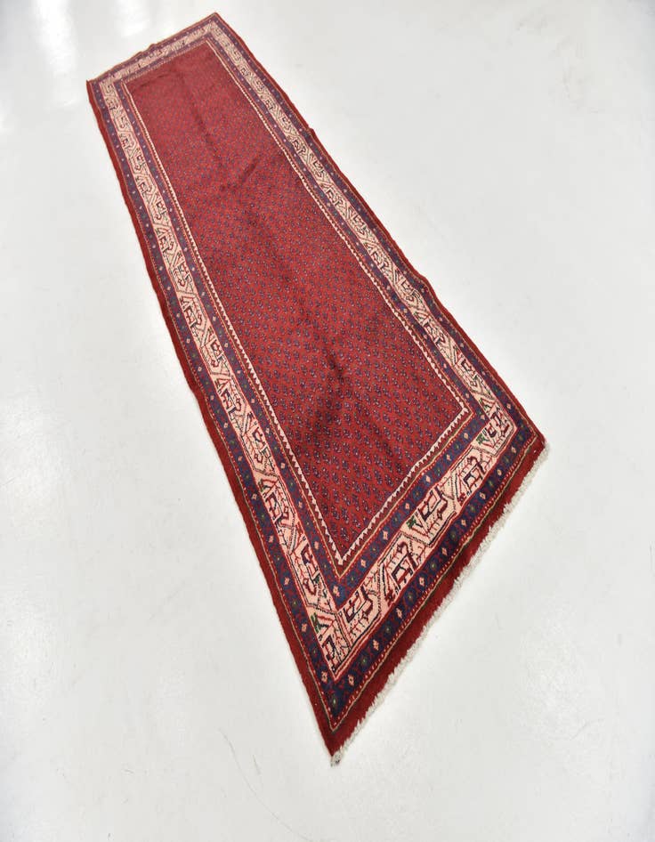 Detail image of 3' 8 x 10' 5  Hand Knotted Botemir Persian Wool Runner Rug