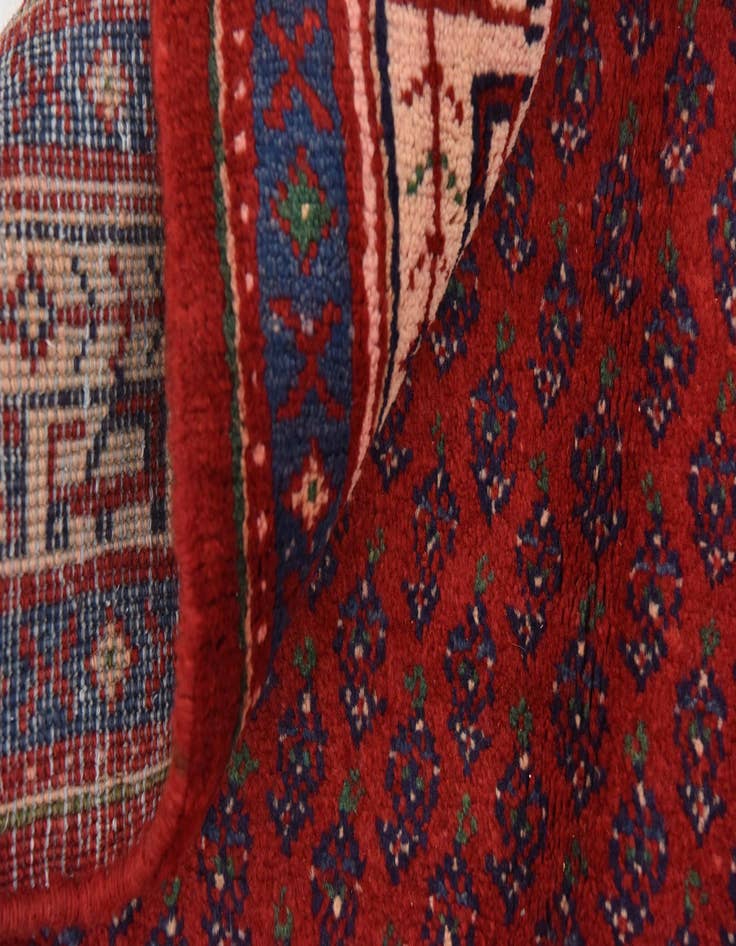 Detail image of 3' 8 x 10' 5  Hand Knotted Botemir Persian Wool Runner Rug