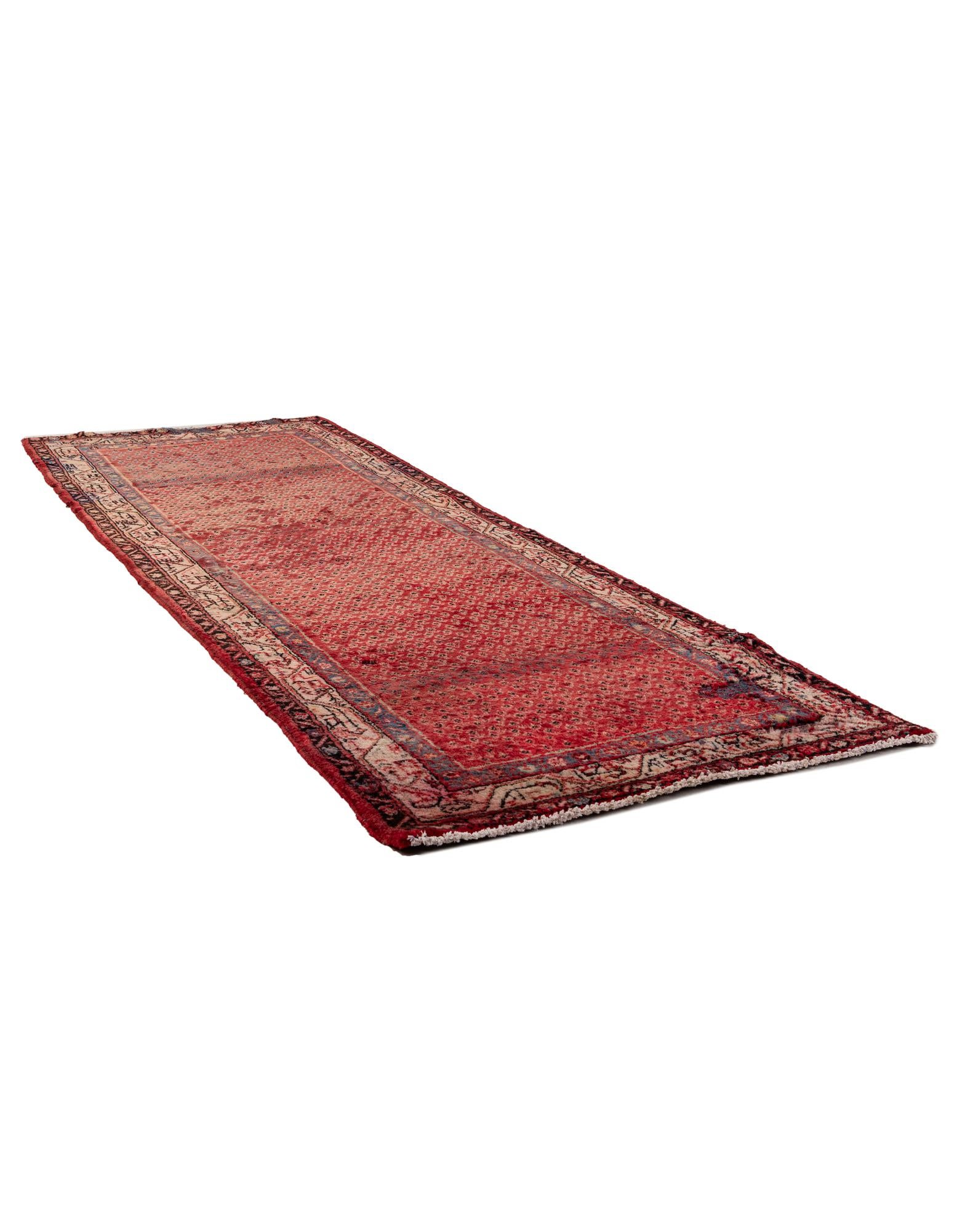 3' 6 x 10' 8 Hand Knotted Botemir Persian Wool Runner Rug