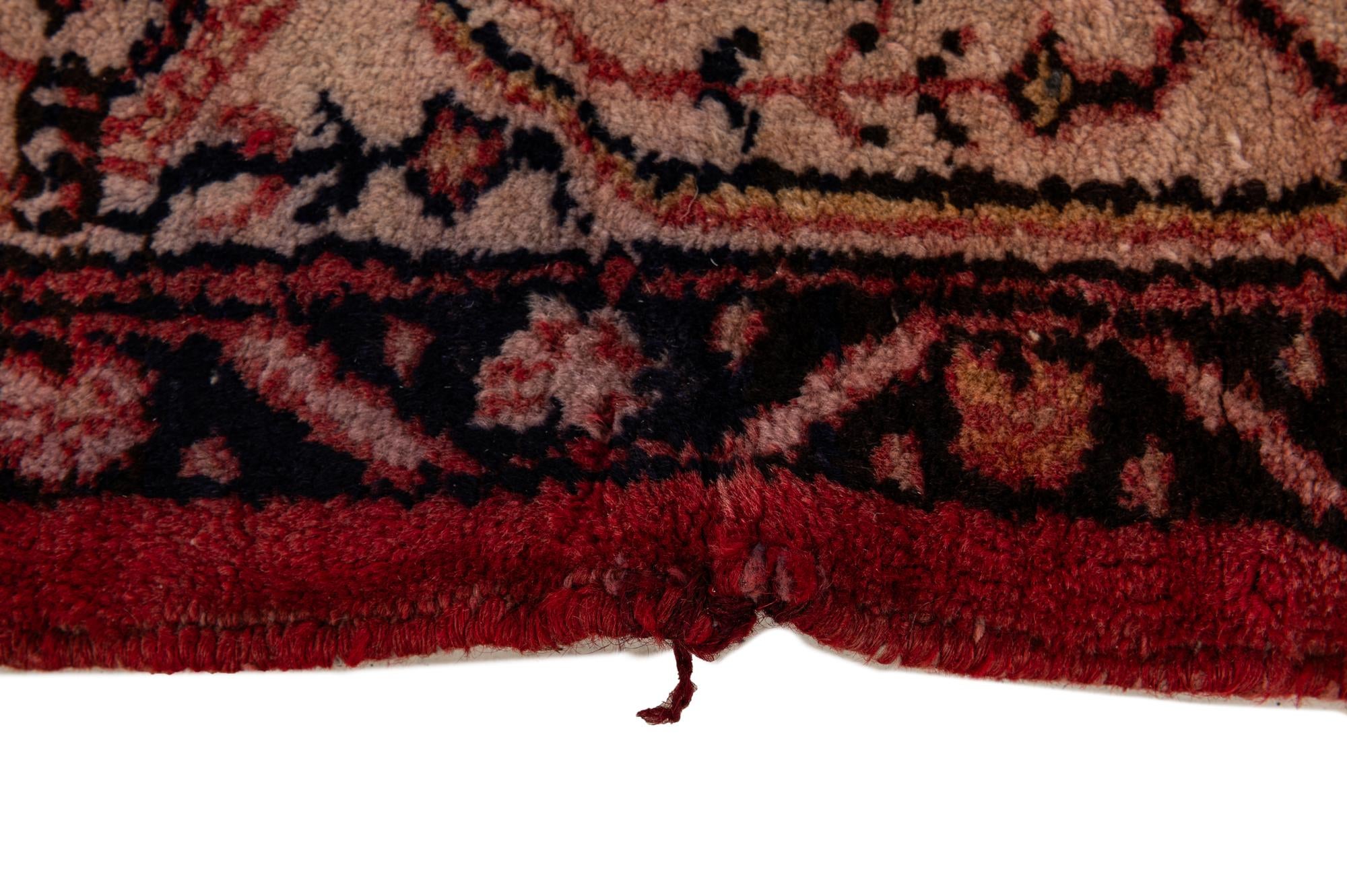 3' 6 x 10' 8 Hand Knotted Botemir Persian Wool Runner Rug