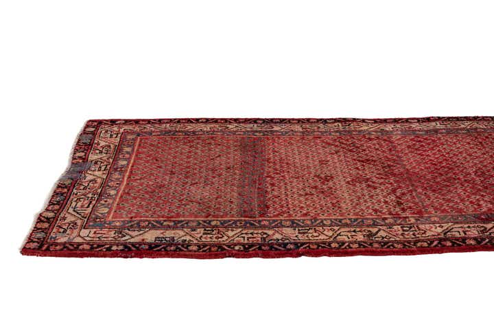 3' 6 x 10' 8 Hand Knotted Botemir Persian Wool Runner Rug