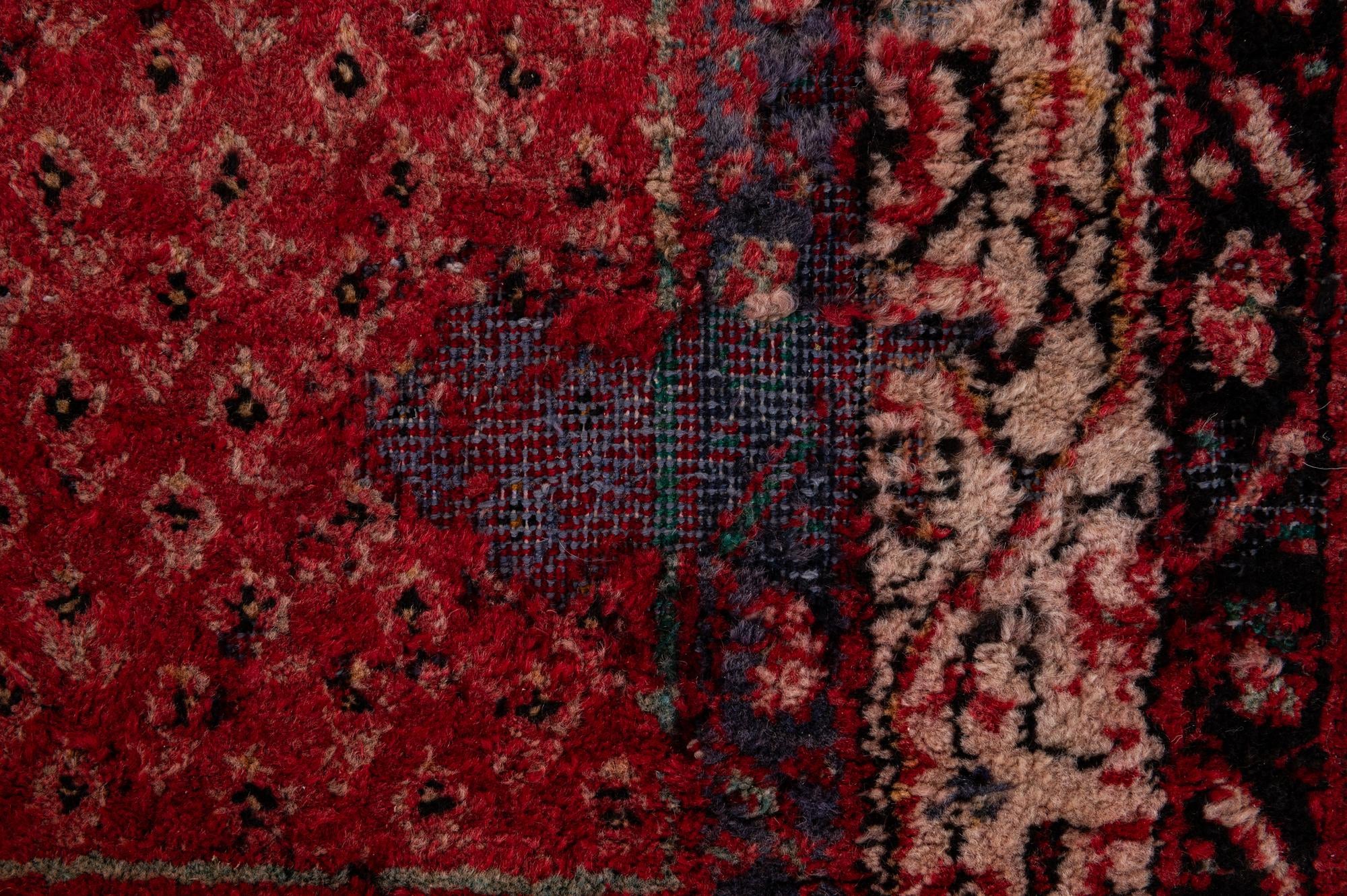 3' 6 x 10' 8 Hand Knotted Botemir Persian Wool Runner Rug