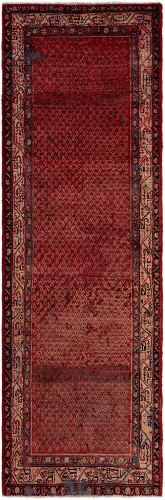 3' 6 x 10' 8 Hand Knotted Botemir Persian Wool Runner Rug