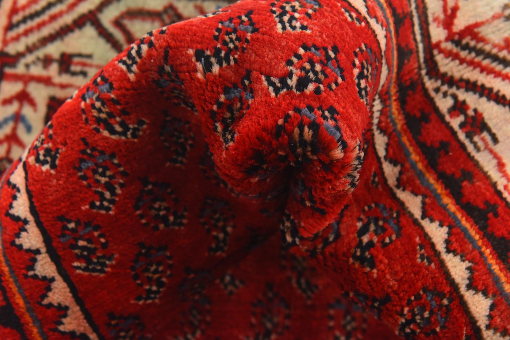 3' 9 x 10' 9 Hand Knotted Botemir Persian Wool Runner Rug