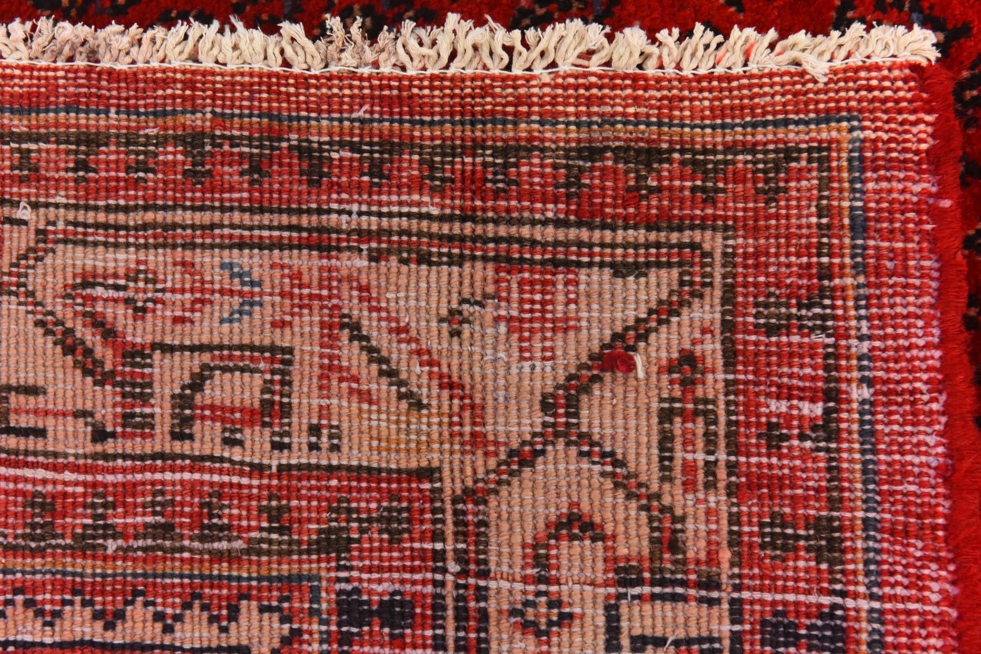 3' 9 x 10' 9 Hand Knotted Botemir Persian Wool Runner Rug