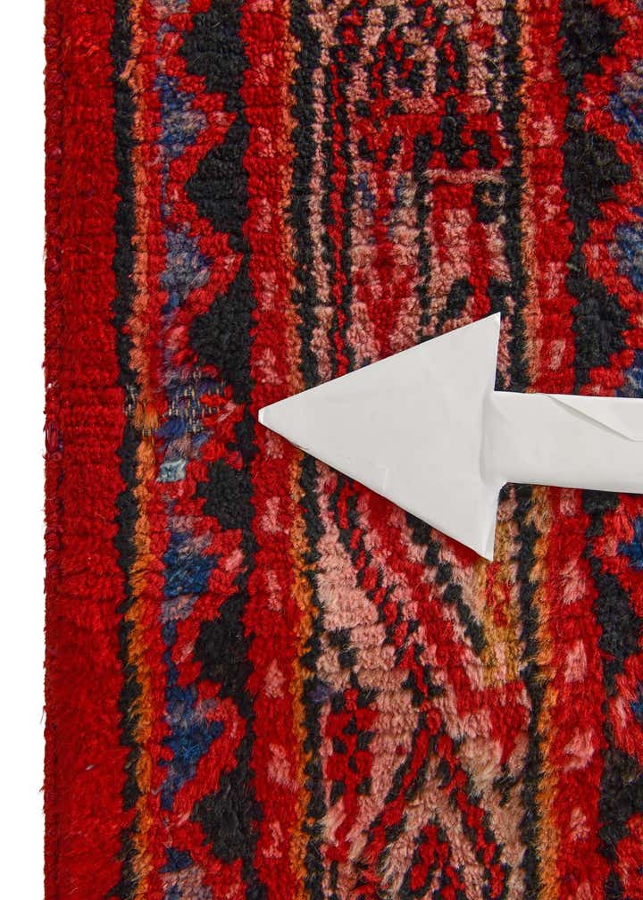 4' 7 x 9' 4 Hand Knotted Botemir Persian Wool Runner Rug