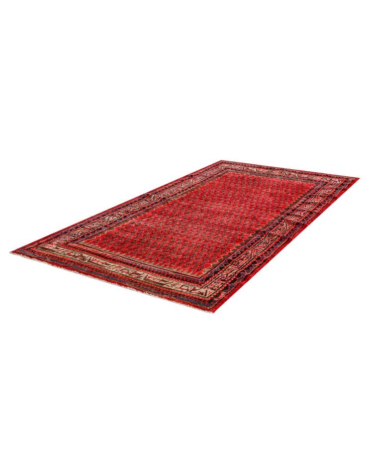 Detail image of 4' 7 x 9' 4 Hand Knotted Botemir Persian Wool Runner Rug