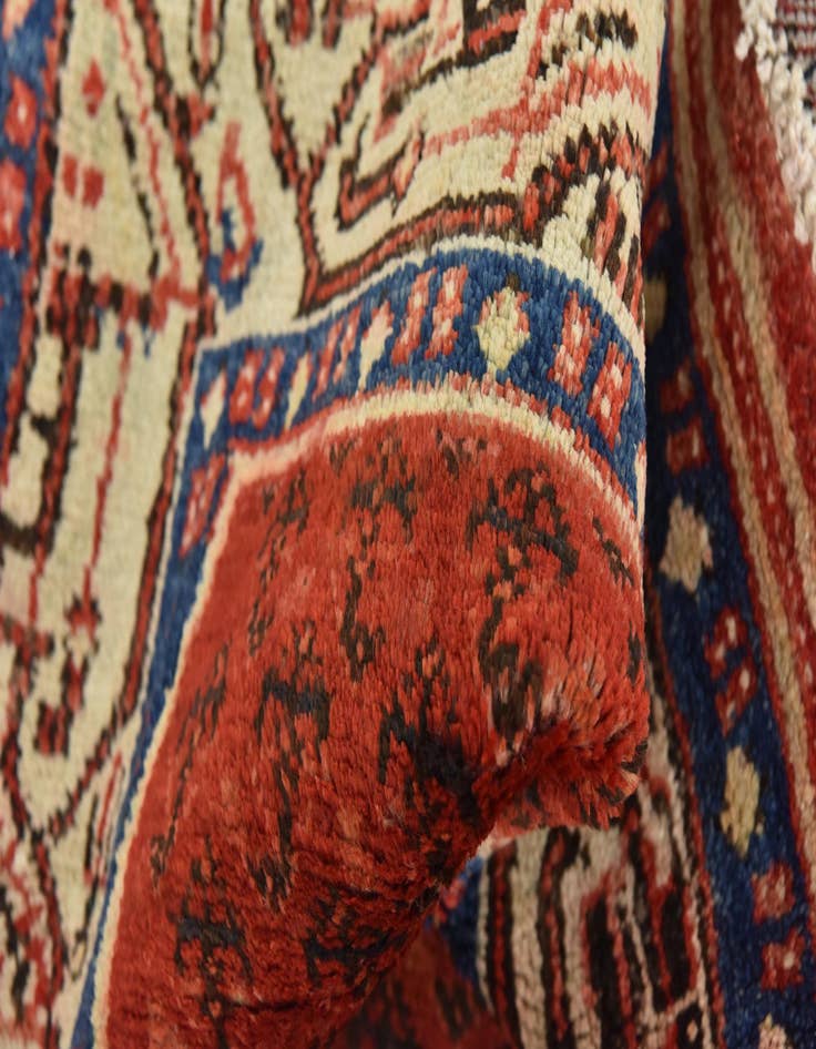 Detail image of 4' 3 x 10' 4  Hand Knotted Botemir Persian Wool Runner Rug