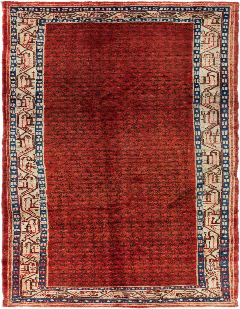 Primary image 4' 3 x 10' 4  Hand Knotted Botemir Persian Wool Runner Rug