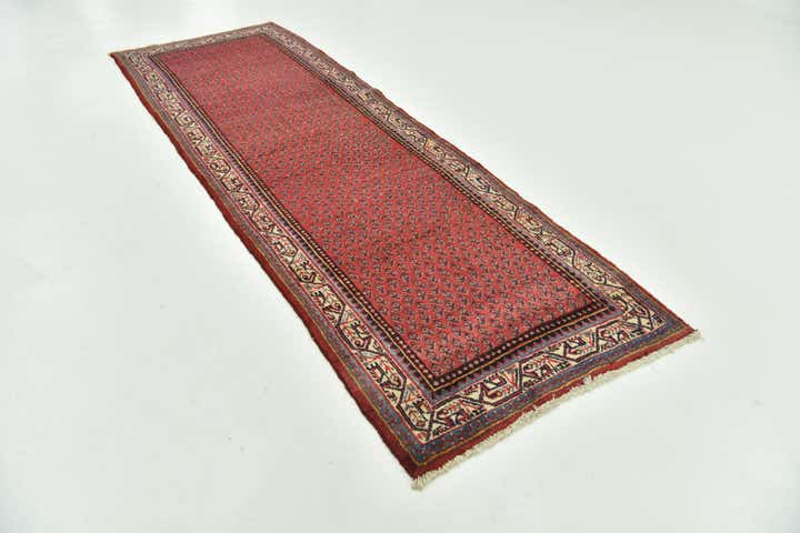 3' 6 x 10' 7 Hand Knotted Botemir Persian Wool Runner Rug