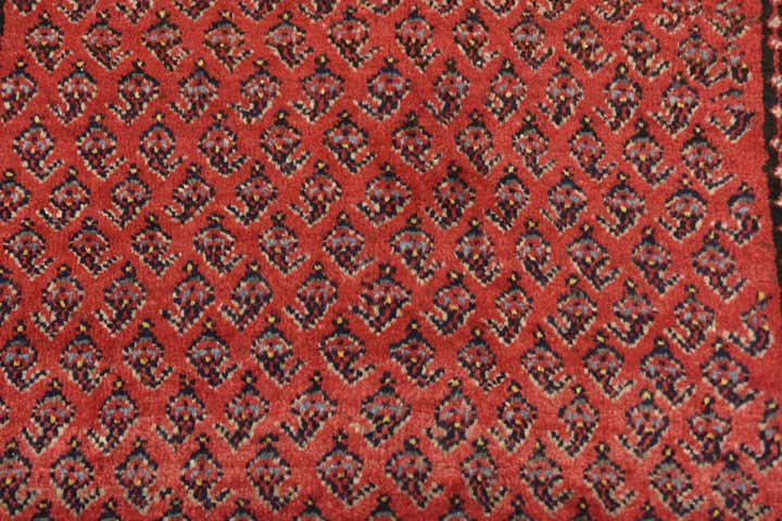 3' 6 x 10' 7 Hand Knotted Botemir Persian Wool Runner Rug