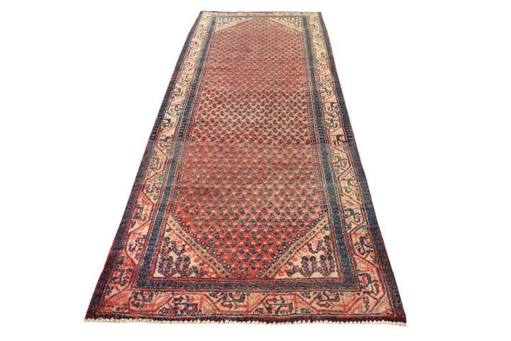 3' 5 x 10' 2 Hand Knotted Botemir Persian Wool Runner Rug