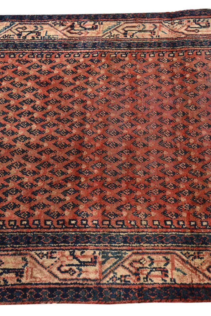 3' 5 x 10' 2 Hand Knotted Botemir Persian Wool Runner Rug