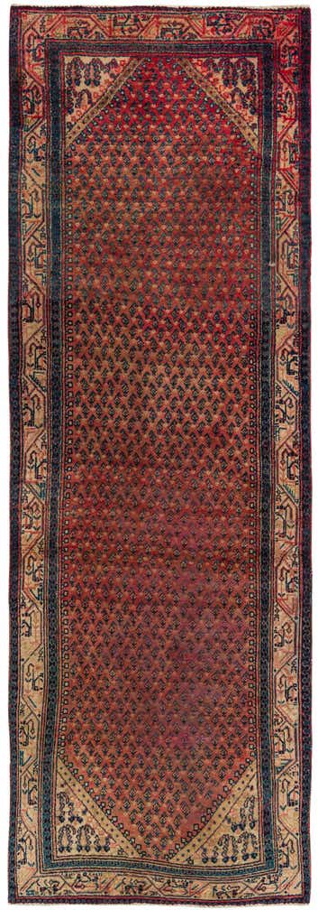 3' 5 x 10' 2 Hand Knotted Botemir Persian Wool Runner Rug