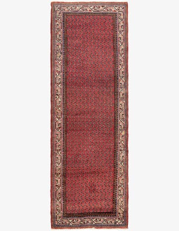 3' 6 x 10' 7 Hand Knotted Botemir Persian Wool Runner Rug