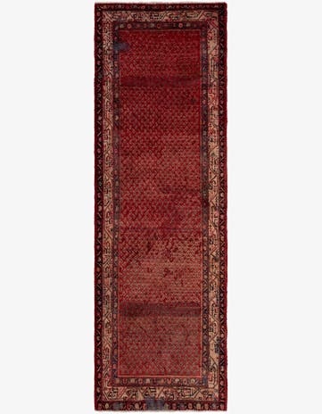 3' 6 x 10' 8 Hand Knotted Botemir Persian Wool Runner Rug