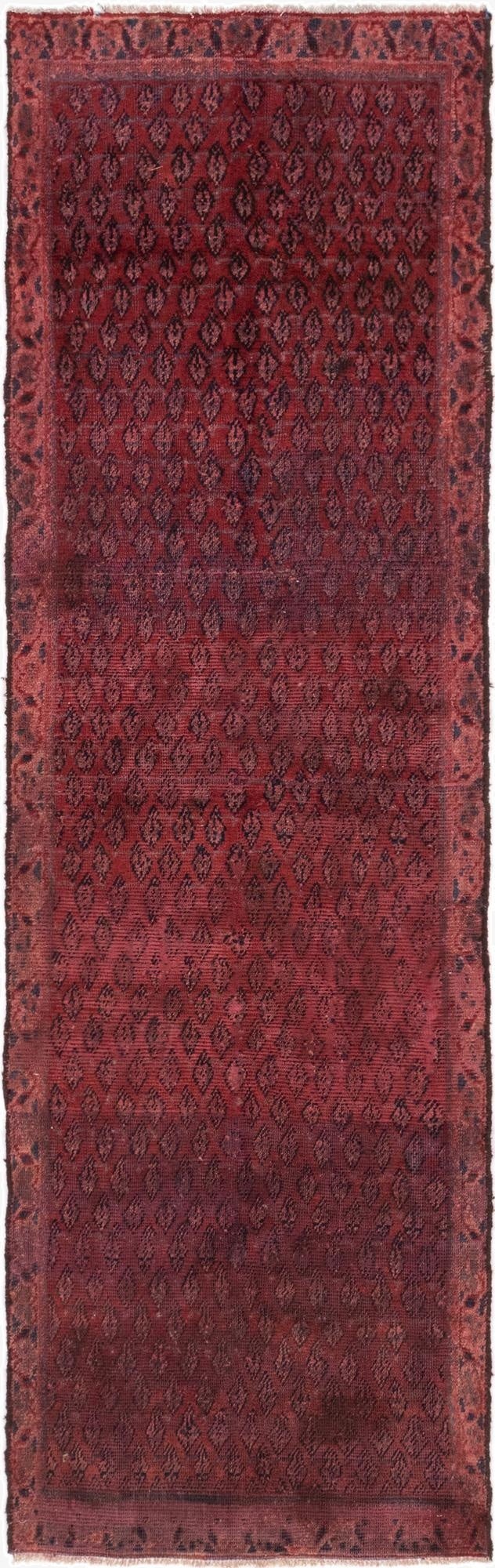 3' 3 x 10' 7  Hand Knotted Botemir Persian Wool Runner Rug