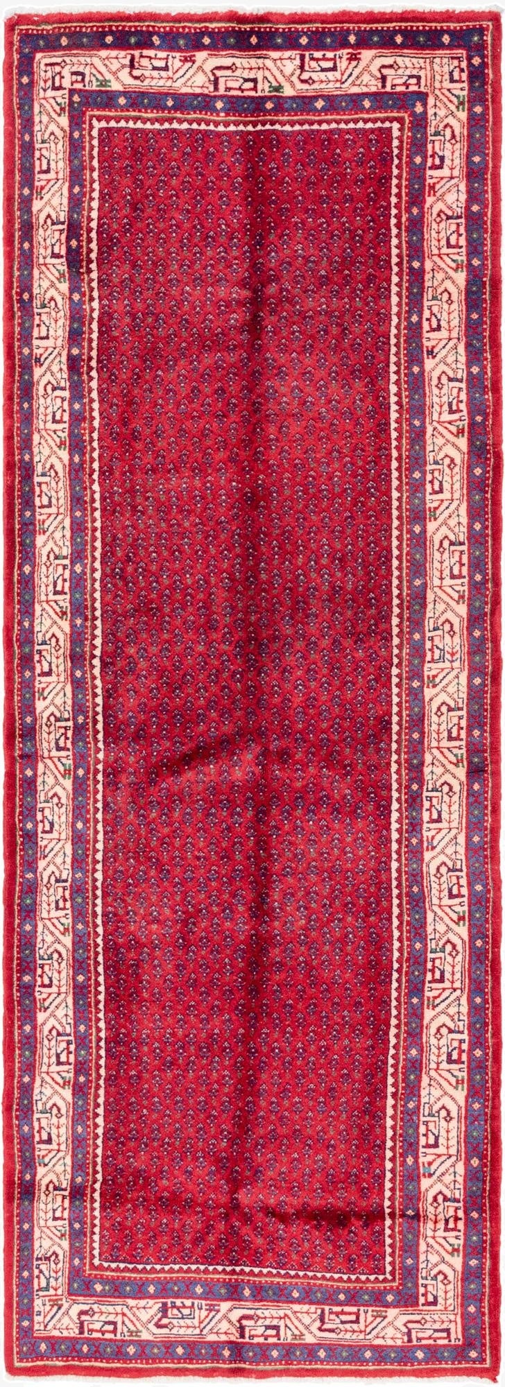 3' 8 x 10' 5  Hand Knotted Botemir Persian Wool Runner Rug