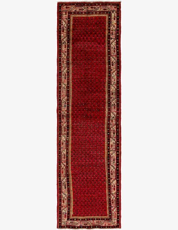 3' 6 x 13' 7 Hand Knotted Botemir Persian Wool Runner Rug
