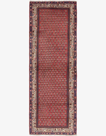 3' 7 x 11' Hand Knotted Botemir Persian Wool Runner Rug