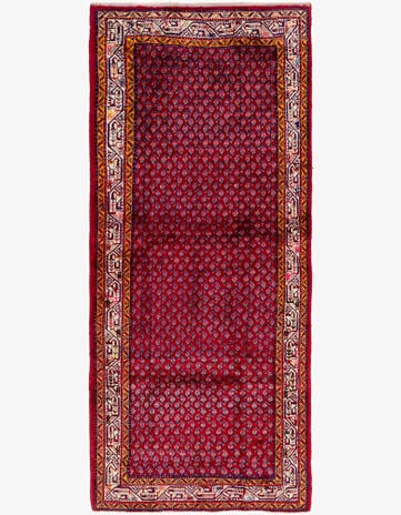 3' 10 x 9' 6 Hand Knotted Botemir Persian Wool Runner Rug