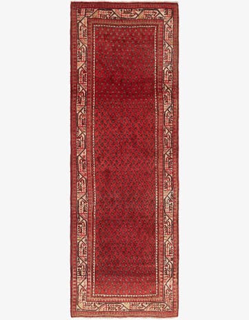 3' 6 x 10' 5 Hand Knotted Botemir Persian Wool Runner Rug