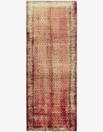 3' 7 x 9' 10 Hand Knotted Botemir Persian Wool Runner Rug