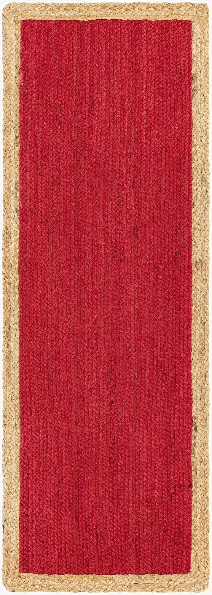 2' x 6' 1  Hand Braided Jute Runner Rug