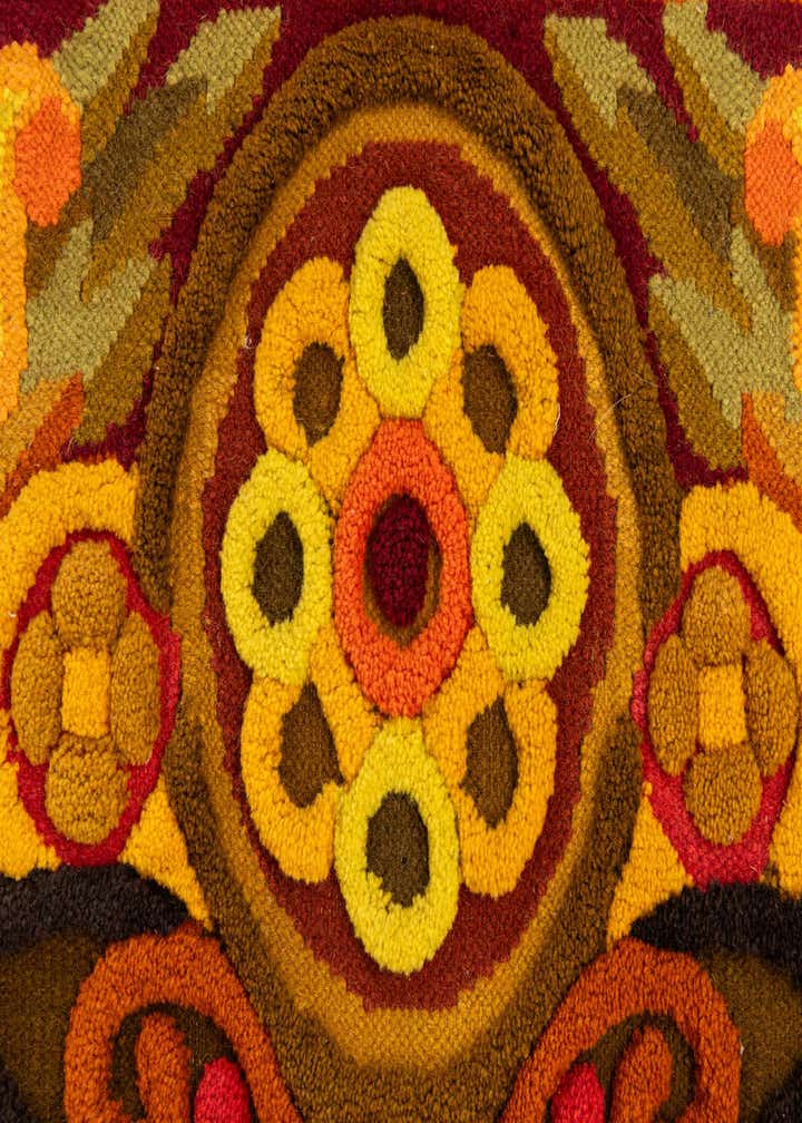 2' 3 x 3' 6 Hand Knotted Carved Pekin Wool Runner Rug