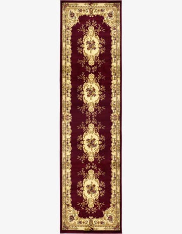 Red Chateau Runner Rug