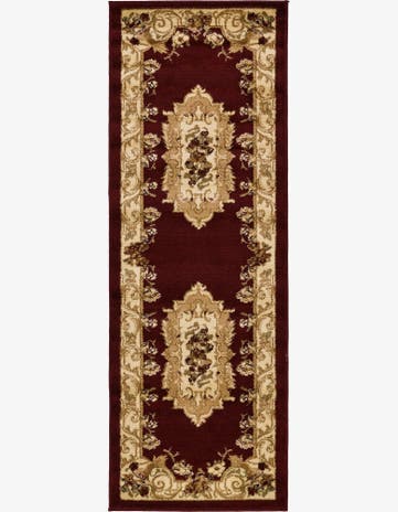 Red Chateau Runner Rug