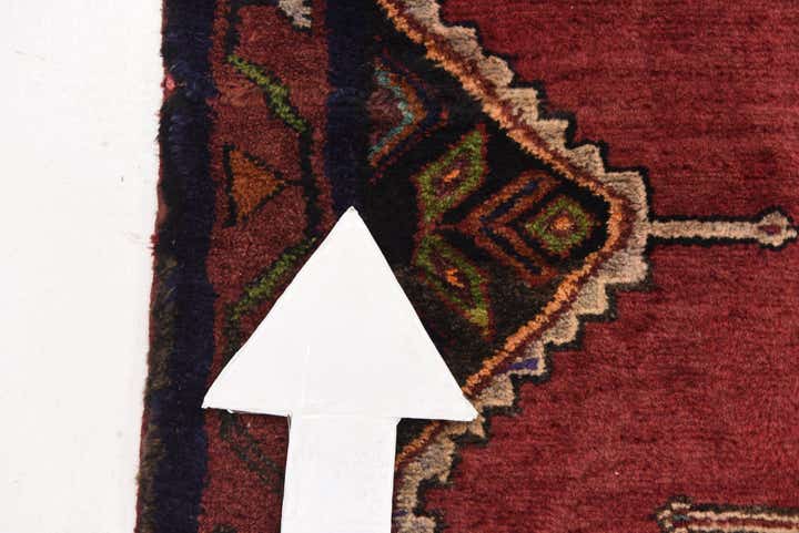 3' 4 x 9' 10 Hand Knotted Chenar Persian Wool Runner Rug