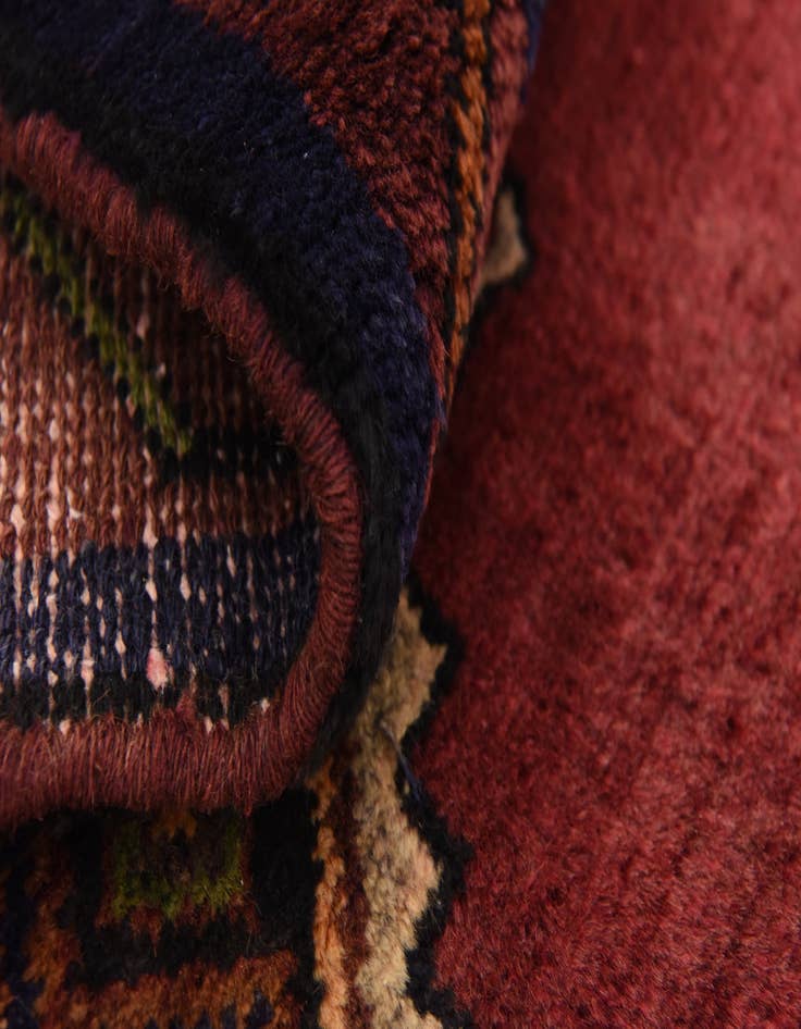 Detail image of 3' 4 x 9' 10  Hand Knotted Chenar Persian Wool Runner Rug