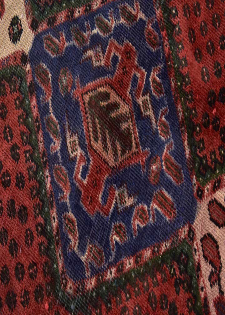 4' 9 x 9' 7 Hand Knotted Chenar Persian Wool Runner Rug