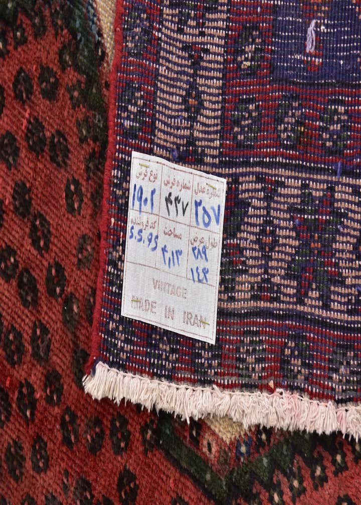 4' 9 x 9' 7 Hand Knotted Chenar Persian Wool Runner Rug