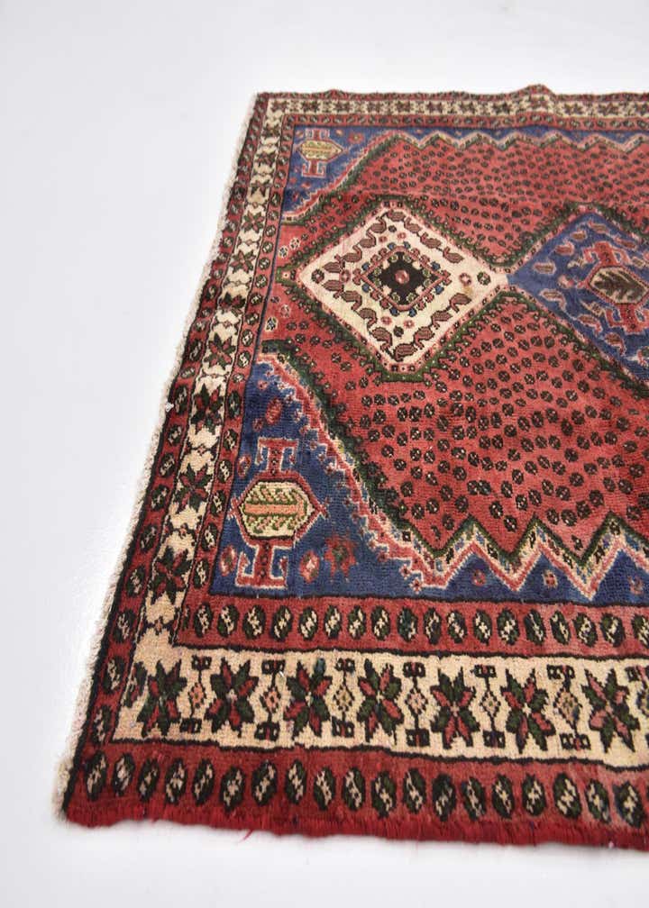 4' 9 x 9' 7 Hand Knotted Chenar Persian Wool Runner Rug