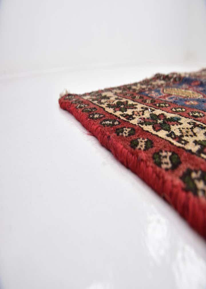 4' 9 x 9' 7 Hand Knotted Chenar Persian Wool Runner Rug