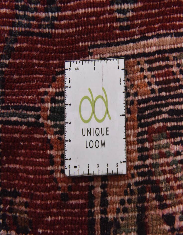 Detail image of 3' 9 x 10' 2  Hand Knotted Chenar Persian Wool Runner Rug