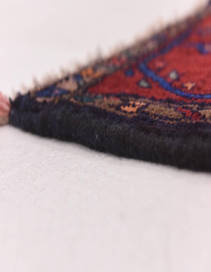 Detail image of 3' 9 x 10' 2  Hand Knotted Chenar Persian Wool Runner Rug