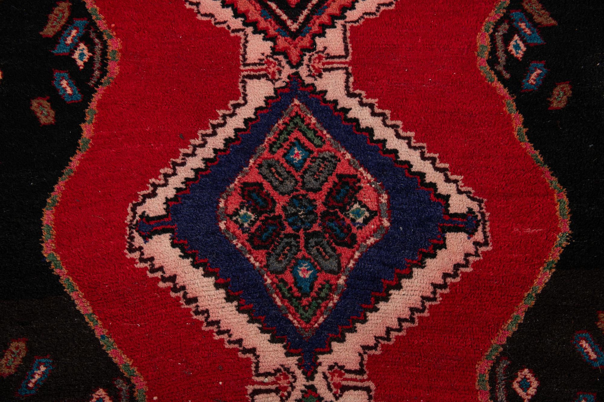 3' 2 x 10' 5 Hand Knotted Chenar Persian Wool Runner Rug