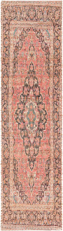 Detail image of 2' 2 x 8' Chenille Jute Runner Rug