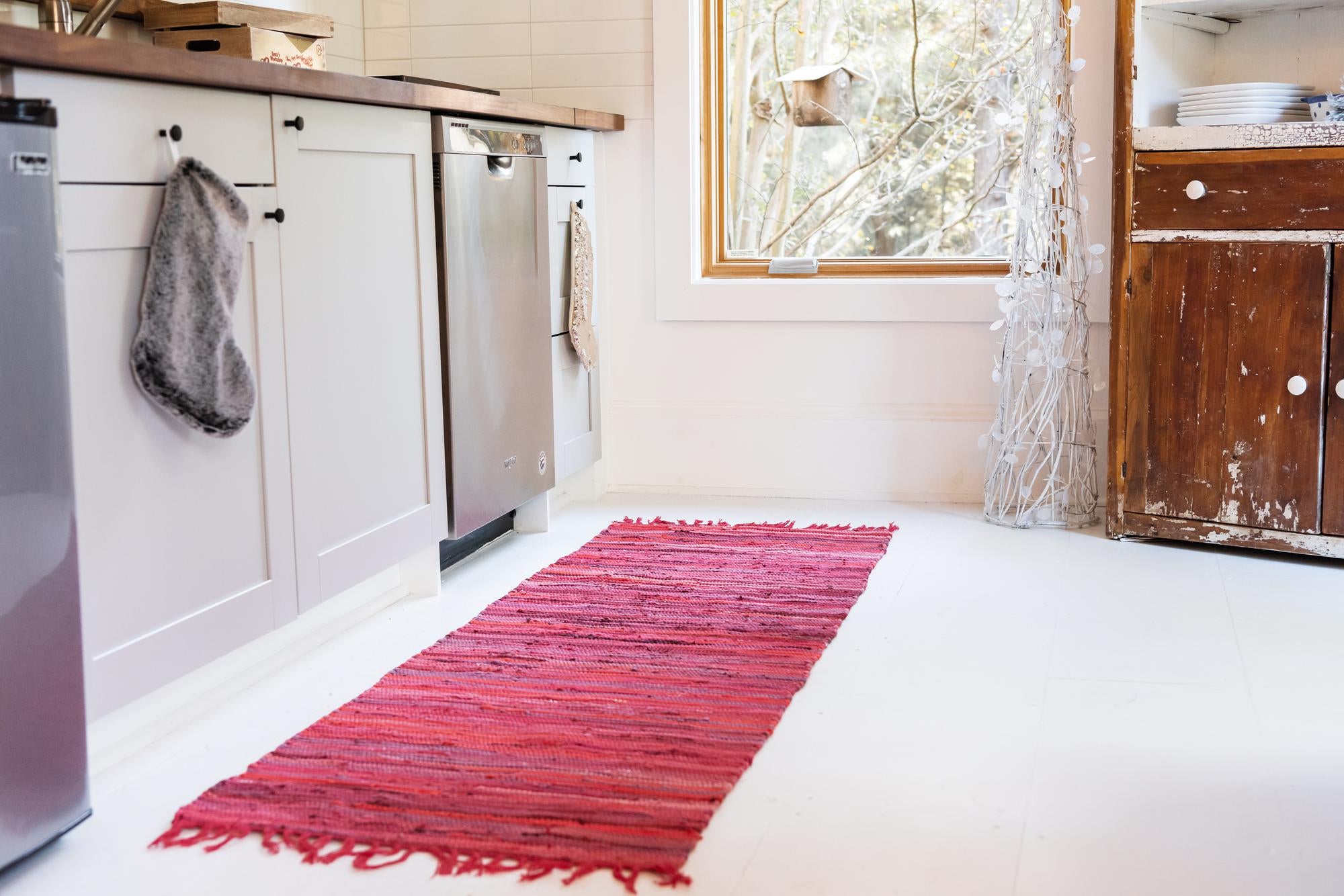 2' 7 x 9' 10 Hand Woven Chindi Cotton Runner Rug