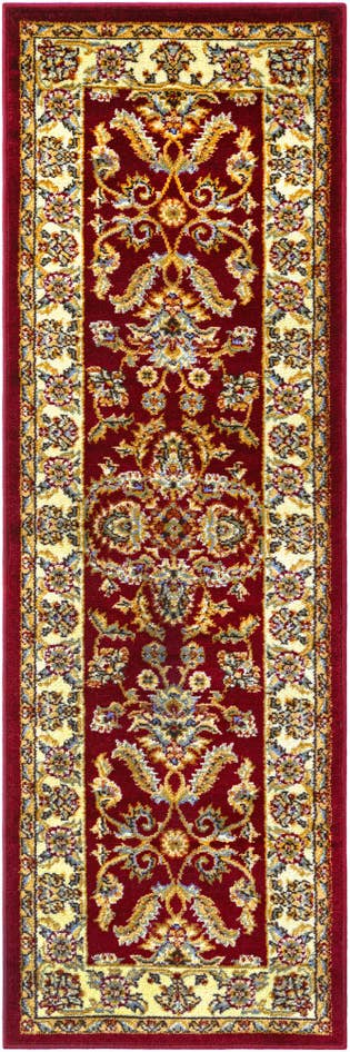 Detailfoto van 60cm x 185cm Klassieke Agra Loper Vloerkleed