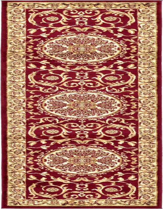 Detail image of 2' 7 x 10' Classic Aubusson Runner Rug