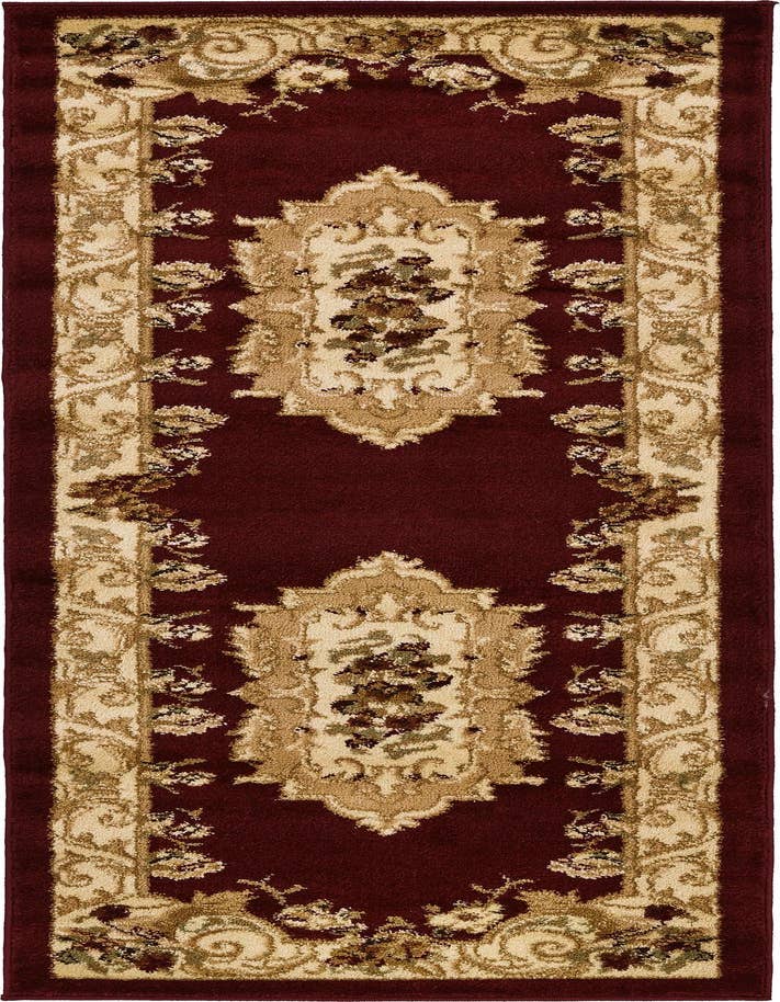 Detail image of 2' x 6' Classic Aubusson Runner Rug